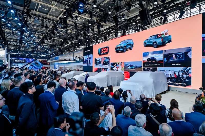  شيري تتصدر المشهد في معرض بكين للسيارات وتكشف عن TIGGO V