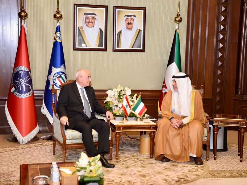 اليوسف مستقبلاً وزير الدفاع اللبناني: تعزيز التنسيق والدعم المتبادل أمنياً وعسكرياً