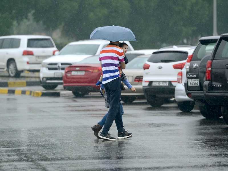 الأرصاد الجوية: أمطار رعدية قد تكون غزيرة أحياناً