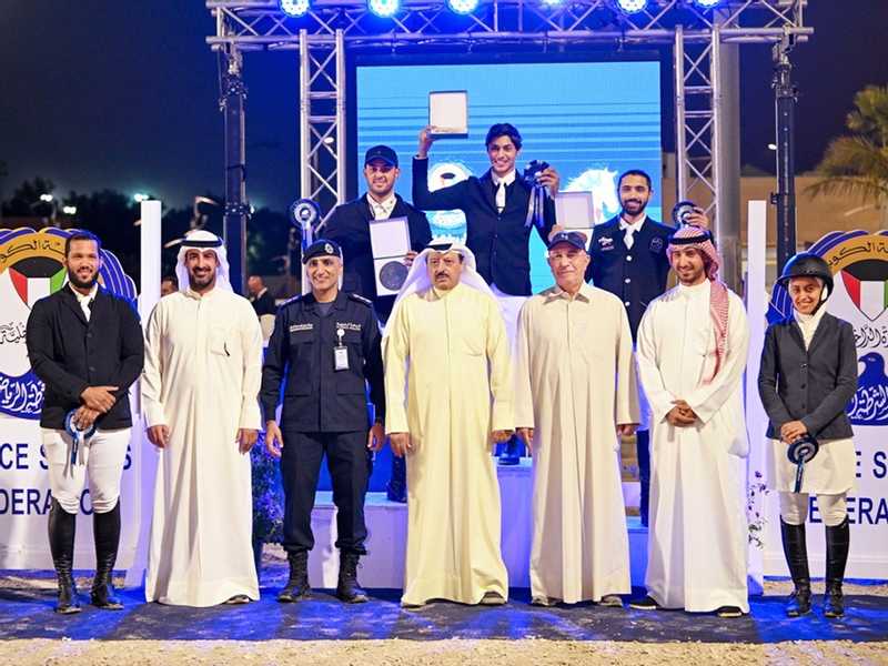 الفارس علي الخرافي بطلاً  للجولة الثالثة بدوري قفز الحواجز