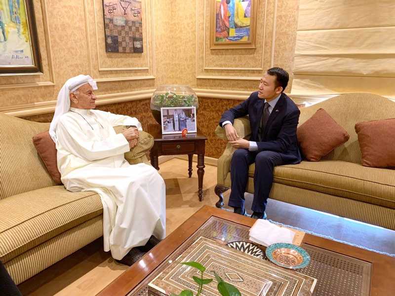 رئيس التحرير استقبل القائم بالأعمال الصيني 