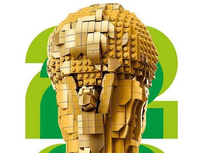 «ليغو» تصنع مجسماً بالحجم الطبيعي لكأس العالم