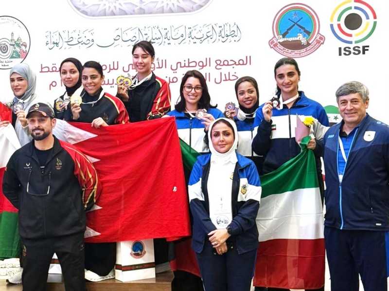 9 ميداليات لمنتخب الرماية في البطولة العربية