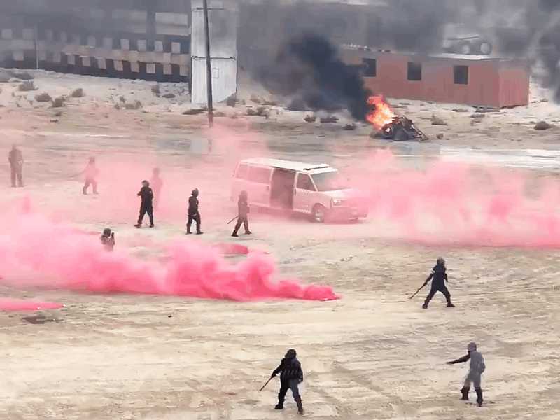 ختام تمرين «سواعد وطن»: عمليات اقتحام ومكافحة شغب