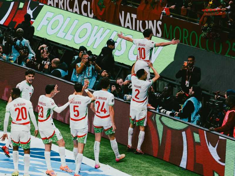 منتخب المغرب يطيح بالكاميرون ويتاهل الي نصف نهائي امم افريقيا