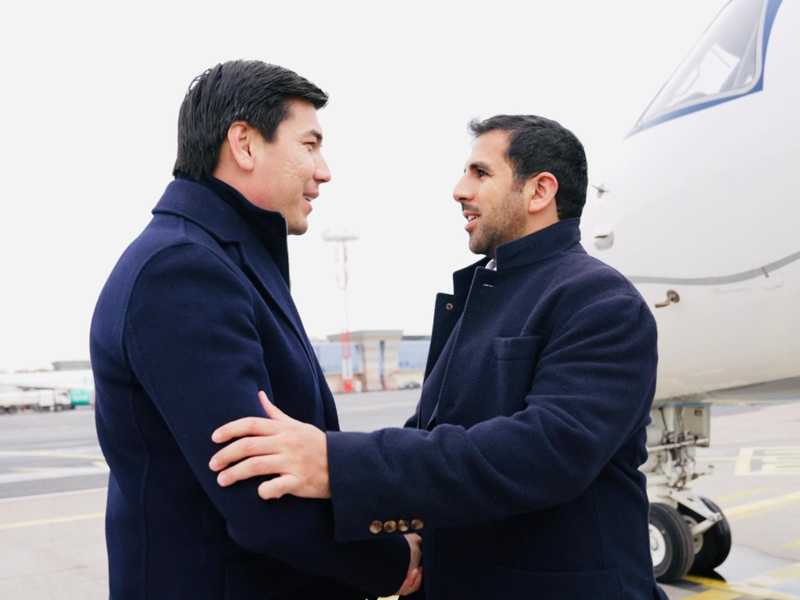  الشيخ فهد الناصر يصل اوزبكستان للمشاركه في الجمعيه العموميه للمجلس الاولمبي الاسيوي