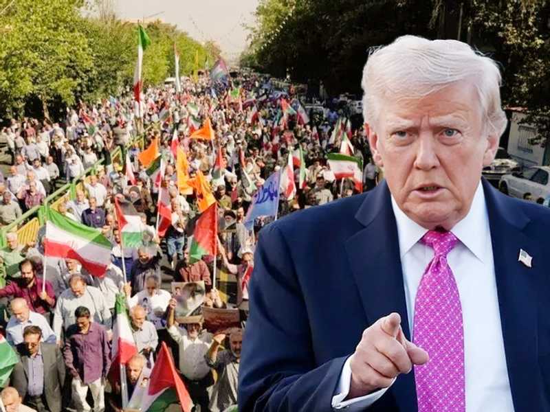 ترامب: الحشود في ايران هائله والحماس لاسقاط النظام مذهل