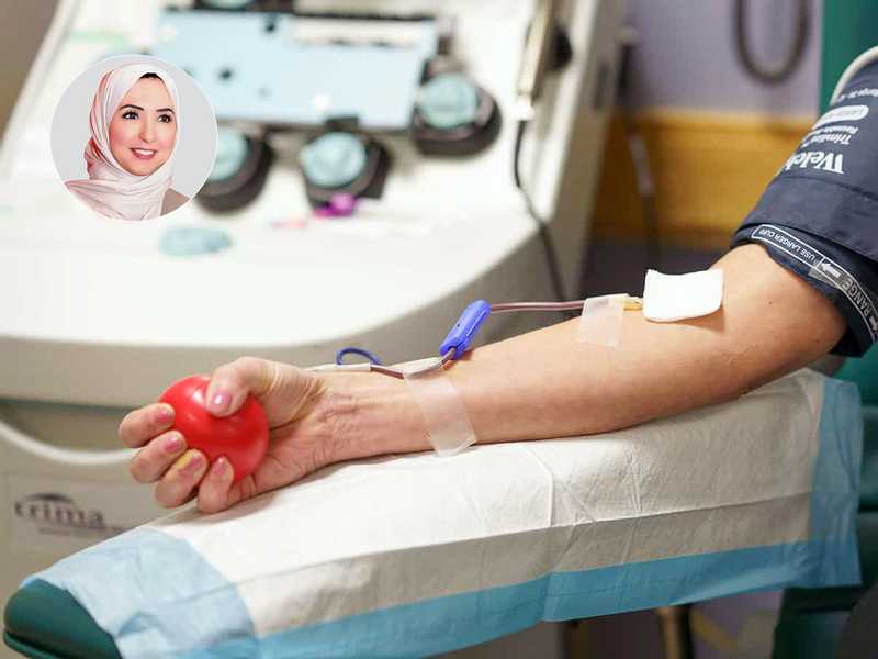 د. حنان العوضي: 8 فئات لا يسمح لهم بالتبرع بالدم