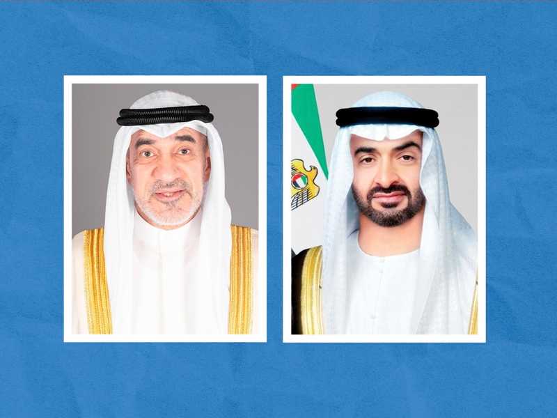 رئيس الامارات يطمئن علي صحه النائب الاول اثر العارض الصحي الذي الم به