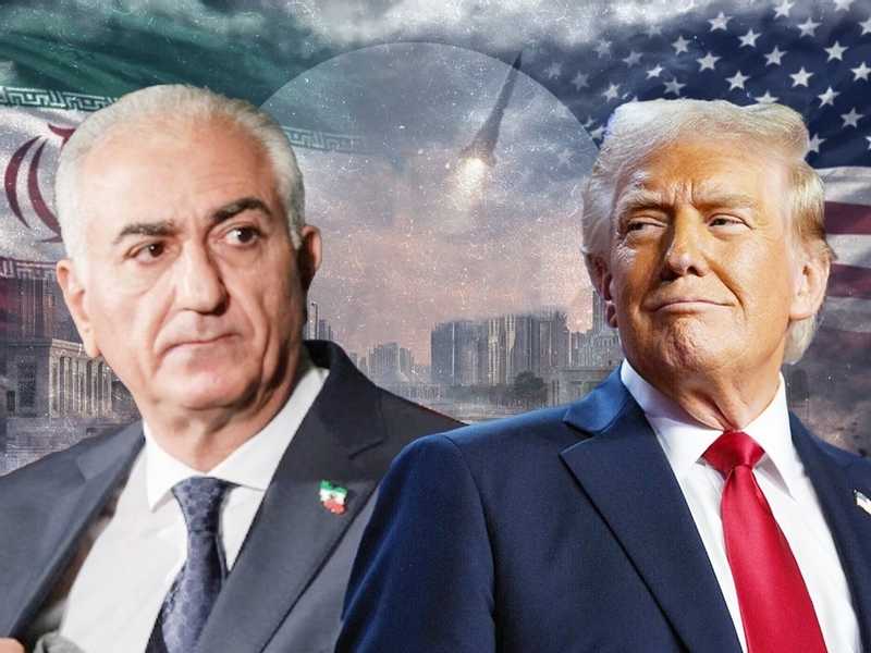رضا بهلوي يدعو ترامب للتدخل العسكري في ايران