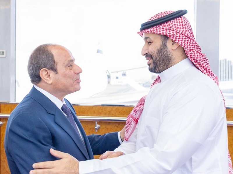 الامير محمد بن سلمان والرئيس السيسي: تكرار هجمات ايران العدائيه تصعيد خطير