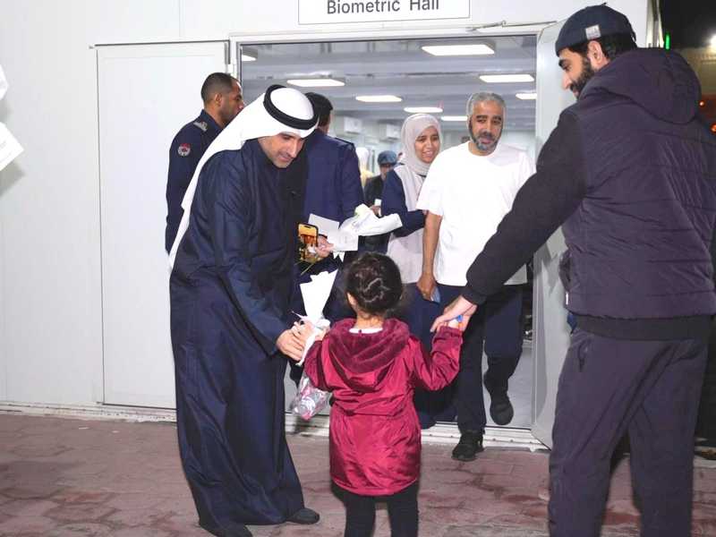 مواطنون عائدون عبر منفذ النويصيب لـ القبس: الراحه والامان في احضان الكويت