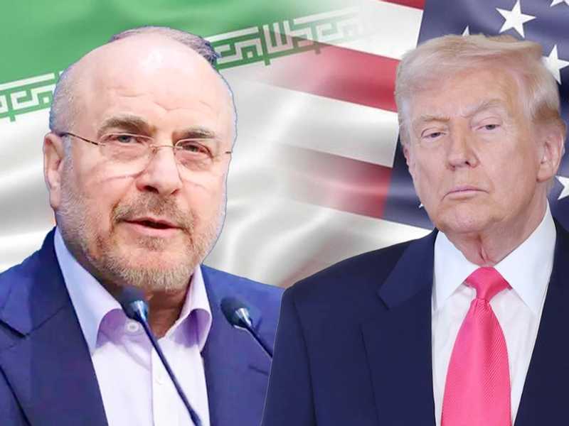 ترامب: نجري محادثات مع رئيس البرلمان الايراني قاليباف