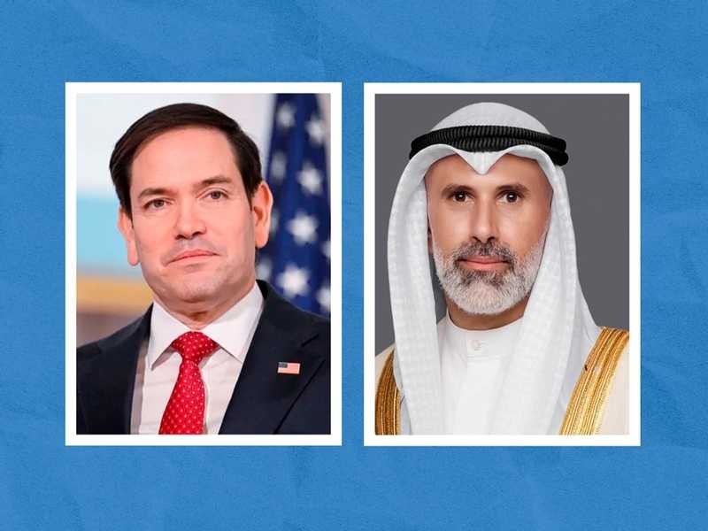 وزير الخارجيه ونظيره الامريكي ناقشا العدوان الايراني الاثم علي الكويت