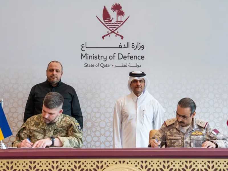 قطر واوكرانيا توقعان اتفاقيه تعاون دفاعي لتبادل الخبرات في مواجهه الصواريخ والمسيرات