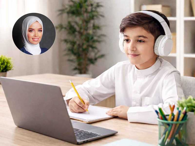 مرام الديحاني: هكذا تحول «التعليم عن بعد».. الي تجربه ناجحه لطفلك