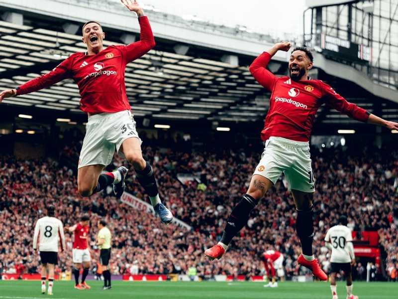 الشياطين الحمر الي دوري الابطال بعد فوز مثير علي ليفربول