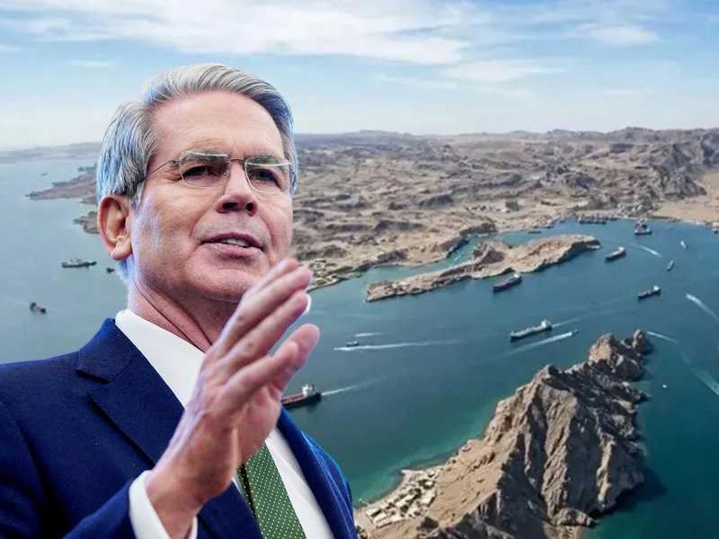  وزير الخزانه الامريكي: نفتح مضيق هرمز ونسيطر عليه بشكل مطلق