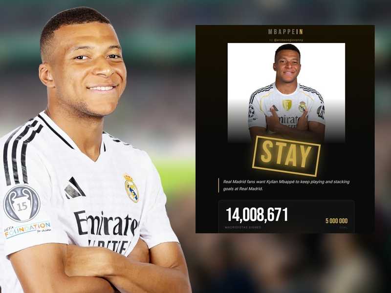 اكثر من 14 مليون مدريدي يتمسكون ببقاء مبابي في الملكي