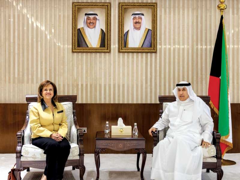 الديحاني وممثله مفوضيه اللاجئين بحثا التعاون وابرز المستجدات