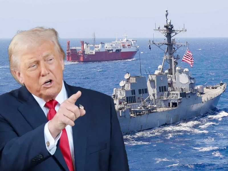 ترامب: سيطرنا علي سفينه شحن ترفع علم ايران في خليج عمان