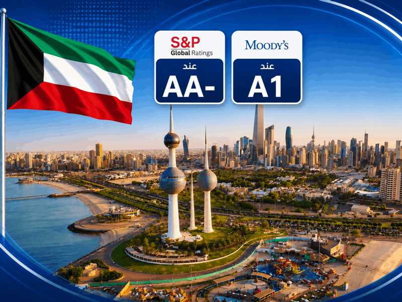«S&P» و«موديز» تؤكدان التصنيف السيادي للكويت عند -AA و1A مع نظره مستقبليه مستقره