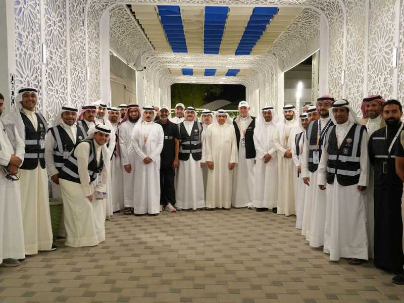  رئيس بعثه الحج الكويتيه يفتتح مقر البعثه والحملات في المشاعر المقدسه 
