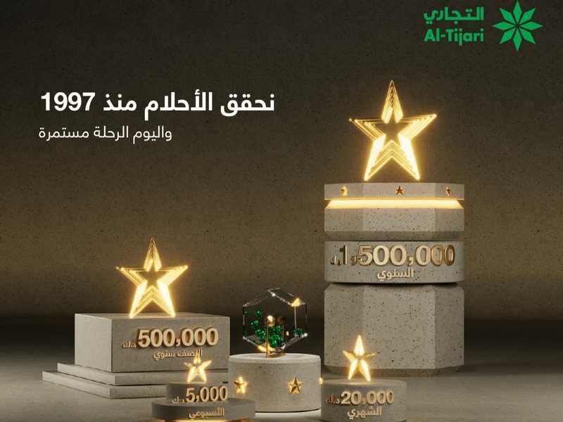 «التجاري» يعلن الرابحين في سحوبات النجمه الاسبوعيه والشهريه 