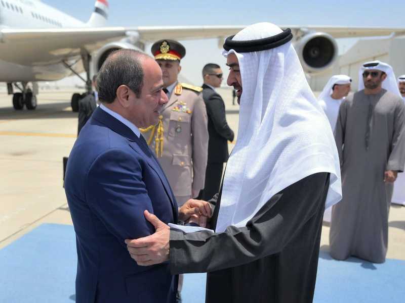 السيسي خلال لقائه بن زايد: ما يمس الامارات يمس مصر