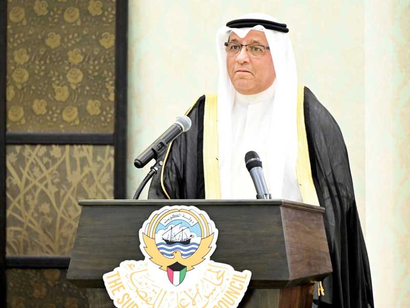 رئيس مجلس القضاء مهنئا: حفظ الله الكويت واحه امن وامان