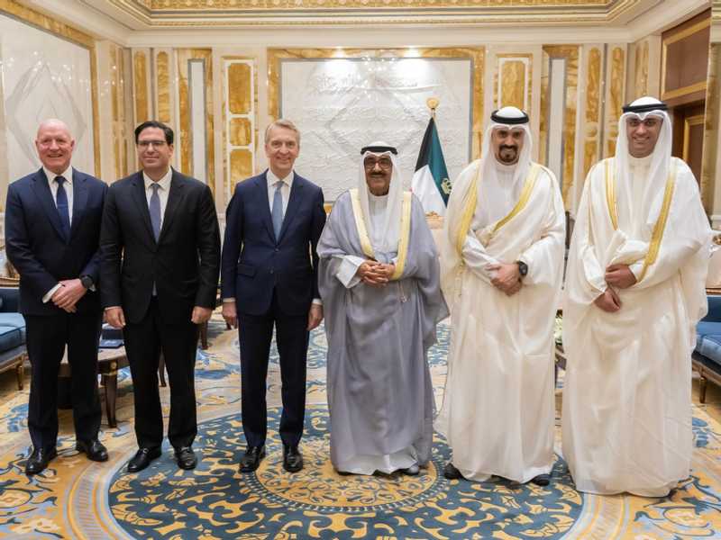 سمو الامير يستقبل الرئيس التنفيذي لشركه بروكفيلد