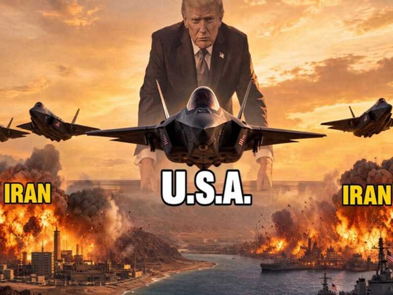 ترامب ينشر صورا تحاكي شن غارات علي ايران وجزيره خرج