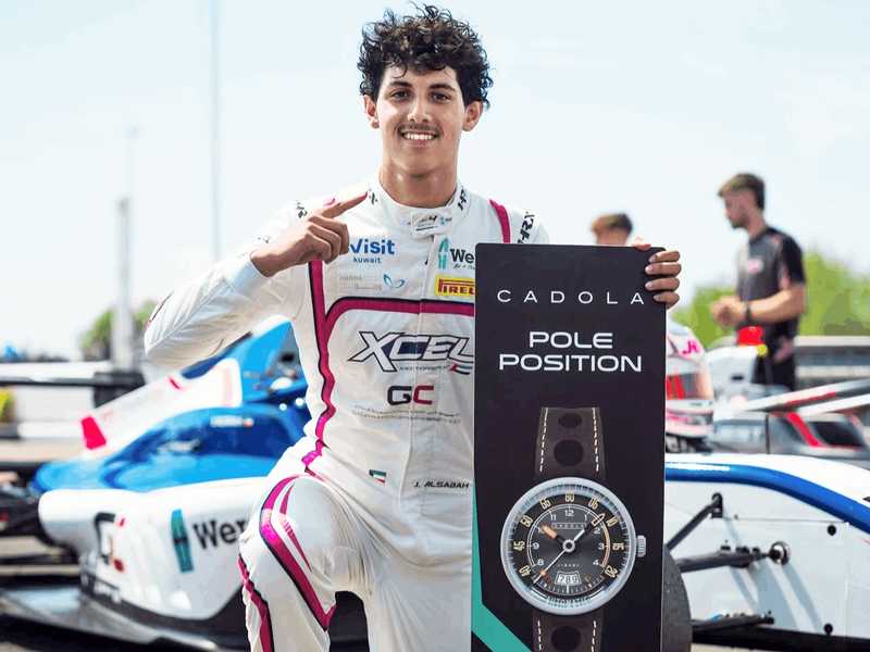 جابر الصباح في صداره التجارب التاهيليه لـ«الفورمولا 4»