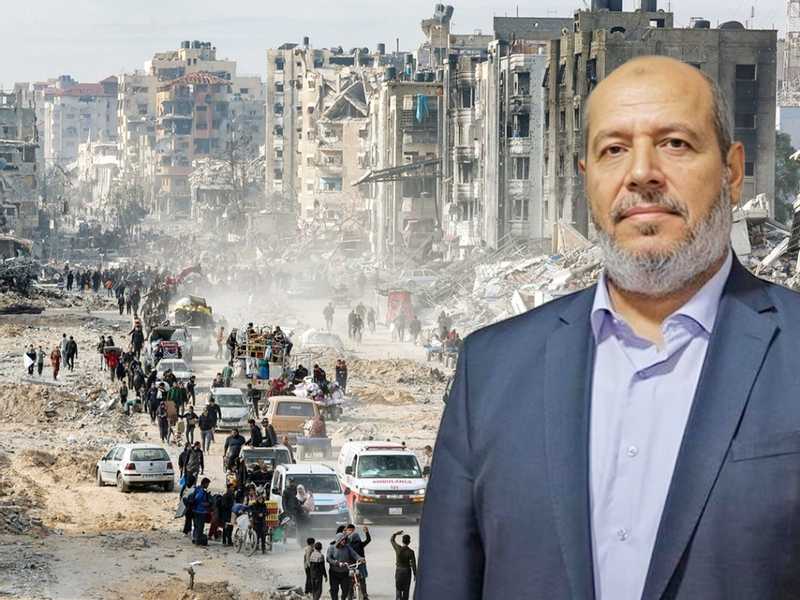 خليل الحيه: سنعمل علي اعاده الحياه الكريمه الي سكان غزه