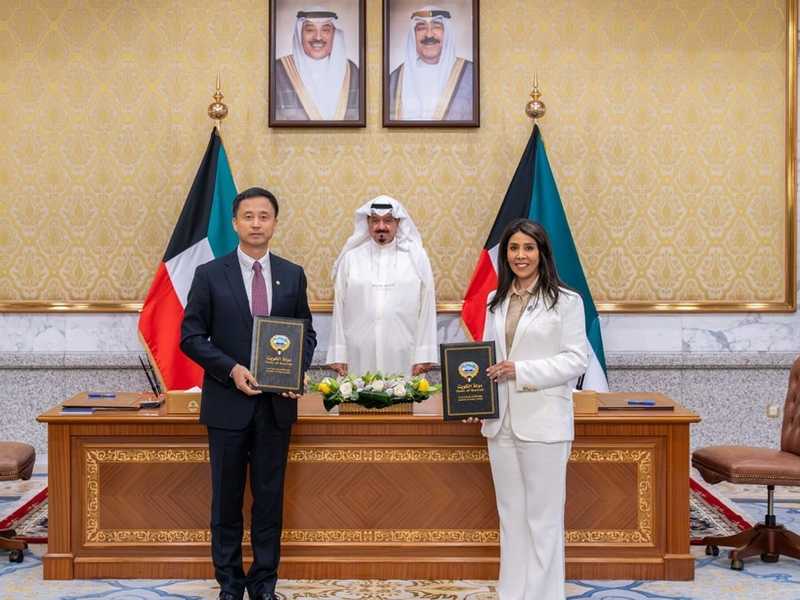 الكويت والصين توقعان عقد انشاء وصيانه محطه تنقيه كبد الشماليه