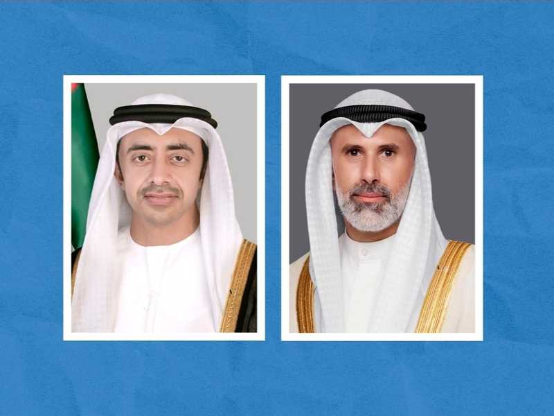 وزيرا خارجيه الكويت والامارات يبحثان هاتفيا اخر التطورات في المنطقه