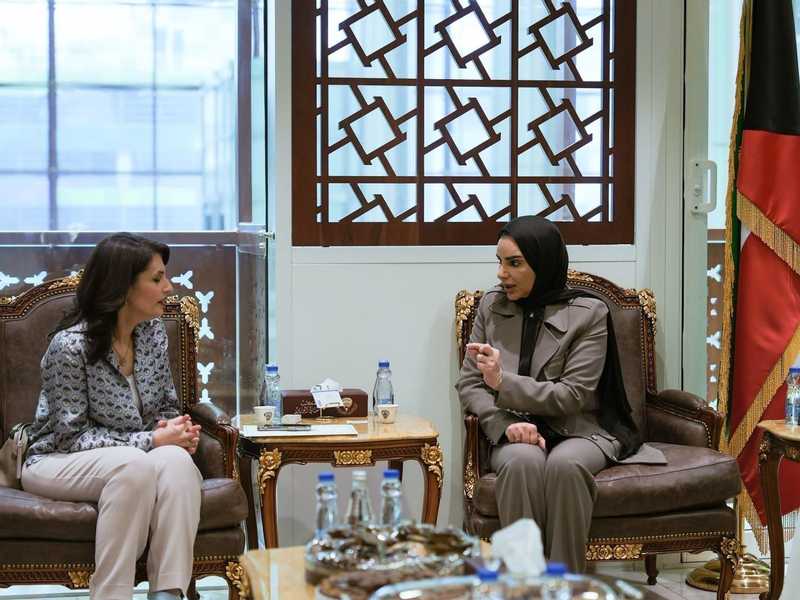 وزيره الشؤون تبحث مع رئيسه «الامن السيبراني» تعزيز حمايه الاسره والامن الرقمي 