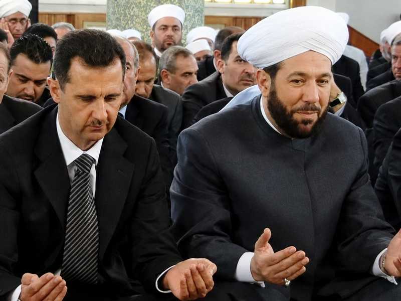 الحكم بالسجن المؤبد علي مفتي سوريا السابق احمد حسون 