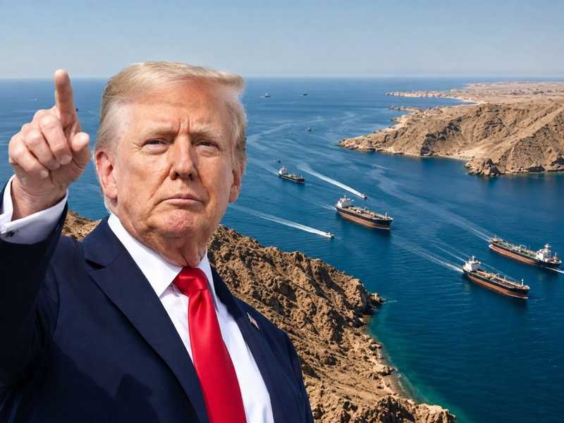 ترامب: قريبا ساعلن مضيق هرمز ارضا تابعه للولايات المتحده