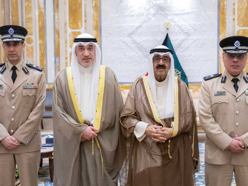 سمو الامير يستقبل النائب الاول والوكيلين المساعدين بـ«الداخليه» بمناسبه تعيينهما في منصبيهما