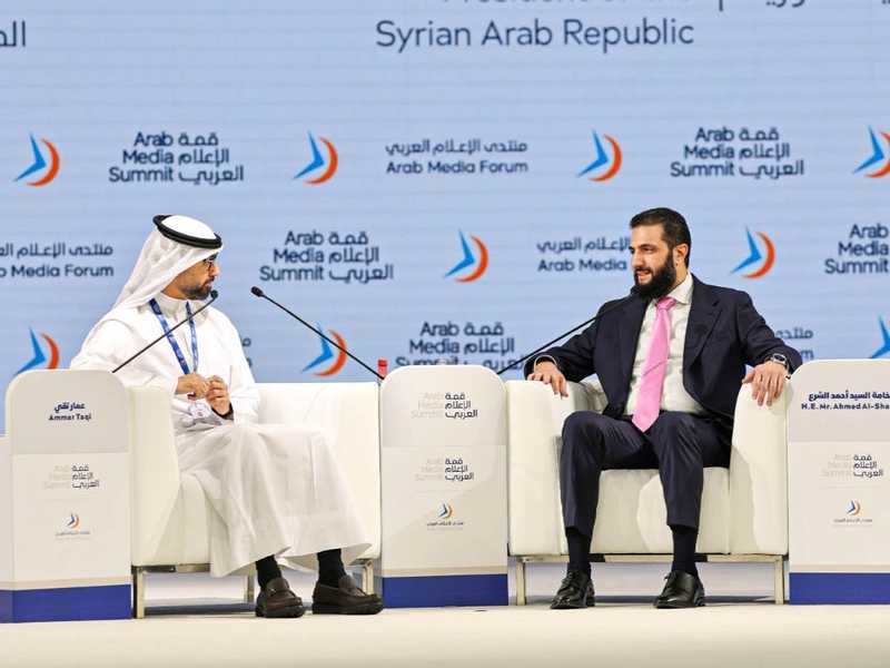 الشرع: سوريا ولدت من جديد بعد رفع العقوبات
