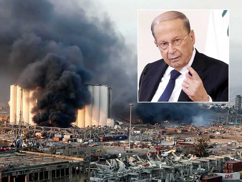 النيابه اللبنانيه تطلب توجيه الاتهام الي ميشال عون في قضيه مرفا بيروت