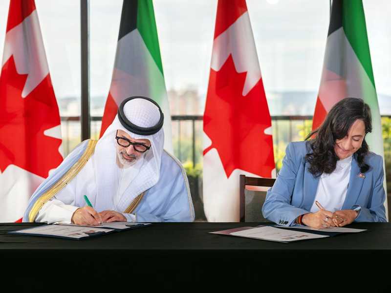 الكويـــت وكنـــدا:  مذكره تفاهم للتعاون في الدفاع والامن