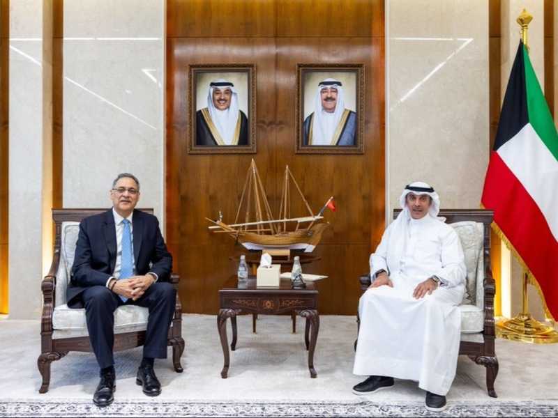 المشعان يبحث مع وكيل الشؤون الخارجيه الهندي تعزيز العلاقات بين البلدين