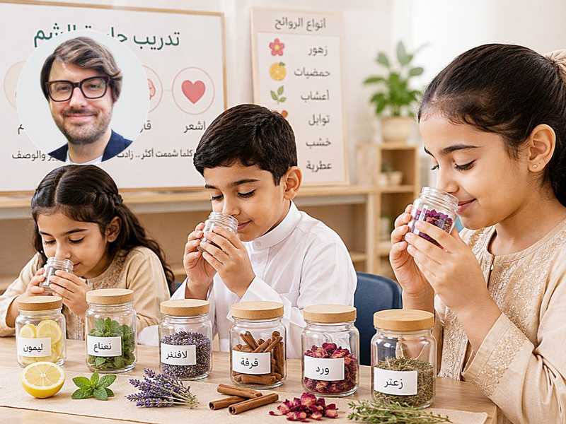 د.ويل توليت: تنشيط حاسه الشم يحسن ادراك الاطفال.. وصحتهم النفسيه