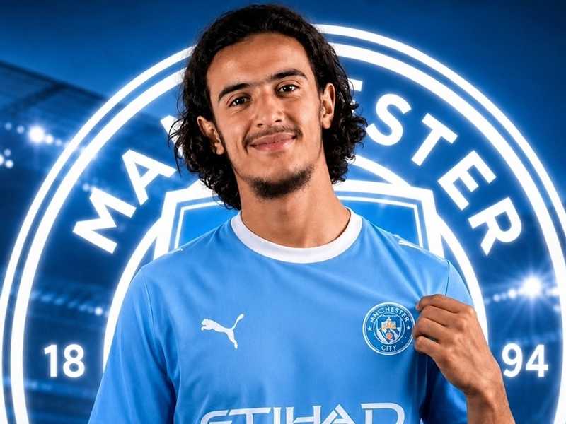 مانشستر سيتي يضم جوهره المغرب ايوب بوعدي لمده 5 سنوات