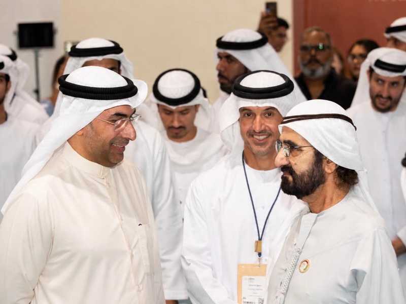 نائب رئيس الامارات يزور جناح الكويت في معرض «سوق السفر العربي» بدبي