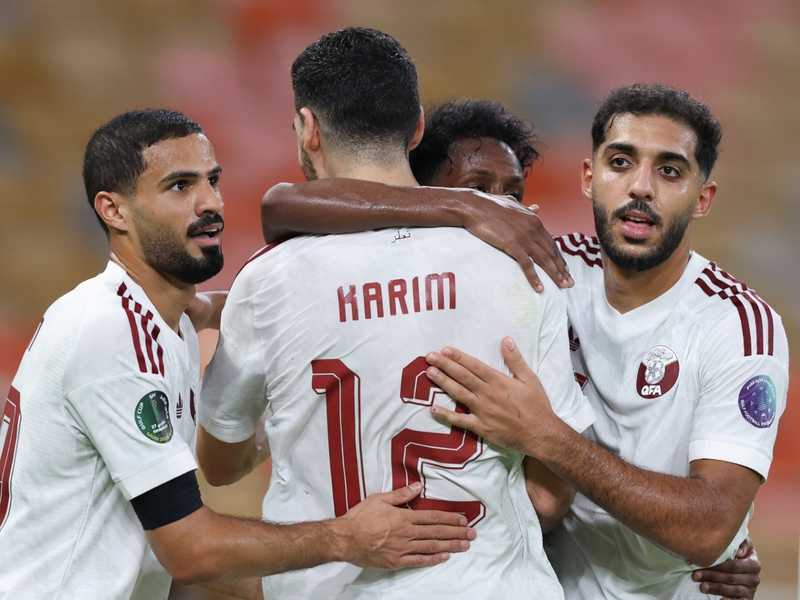  قطر تتاهل الي نصف نهائي خليجي 27 بعد الفوز علي اليمن