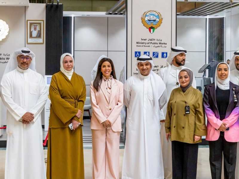 المشعان تفتتح مركز الخدمات المتكامله لذوي الاعاقه في وزاره الاشغال