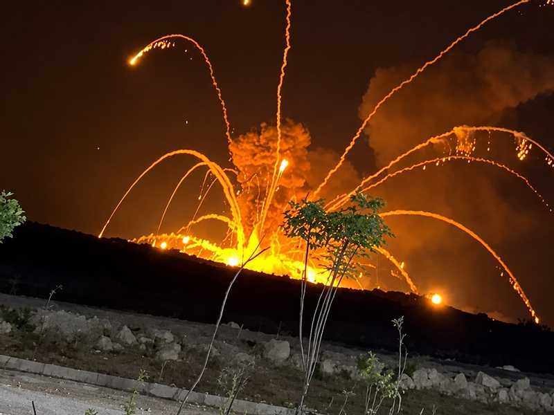 انفجار في موقع للجيش السوري بمحيط بلده العيس جنوبي ‏حلب